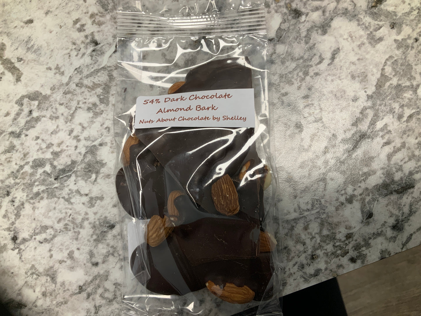 Belgian Chocolate - small 54% dark chocolate almond bark