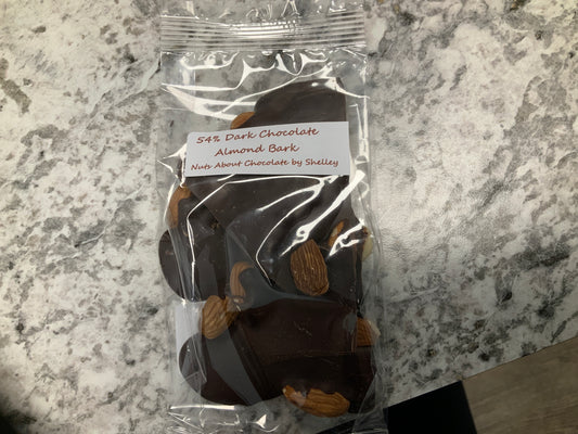 Belgian Chocolate - small 54% dark chocolate almond bark